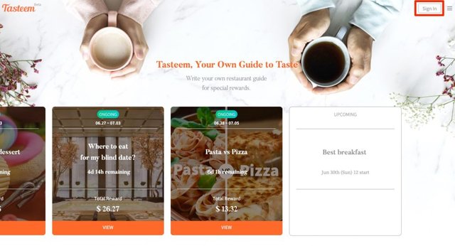 Tasteem.io：爱好美食的你，可以参加这个DApp的活动！