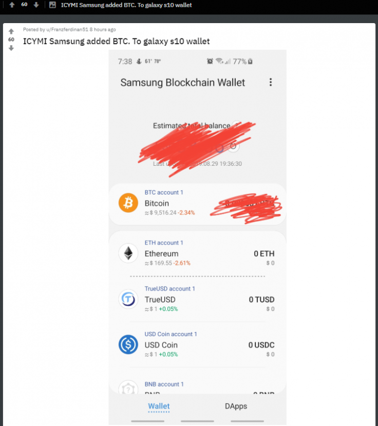 三星Galaxy S10现支持稳定币TrueUSD、Maker和USD Coin和平台币BNB